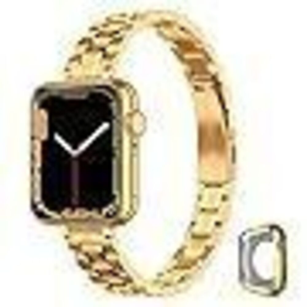 CSJCUBIC Metal band Compatible with Apple Watch Band 38mm 40mm 41mm 42mm 44mm 4…